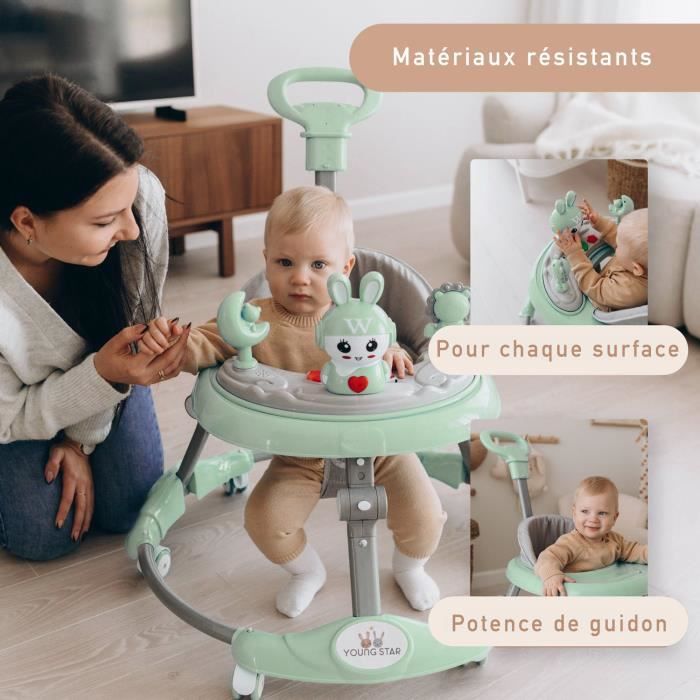 Trotteur Bebe Fille Garcon Jouet Enfant-Troteur Marche Jeux Bebe 1  An,Porteur Bebe Fille Chariot de Marche en Bois,Trotteur Bebe16 - Cdiscount  Puériculture & Eveil bébé