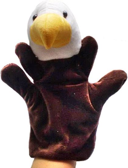 Marionnette à Main En Peluche Souris - 24 Cm, Bouche Mobile, Jouet Éducatif Pour Enfants