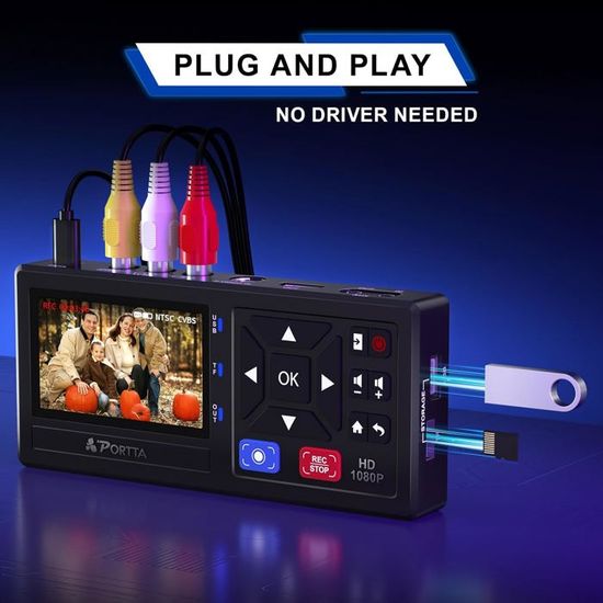 Convertisseur TV Numérique Vers Analogique Access HD DTA1080D - Avec Télécommande - Neuf