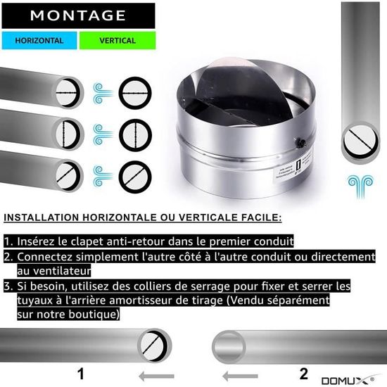 Clapet Anti-retour Vertical Acier Inoxydable - Filetage NPT 1,27 Cm - Pour Eau, Huile, Gaz - DN15