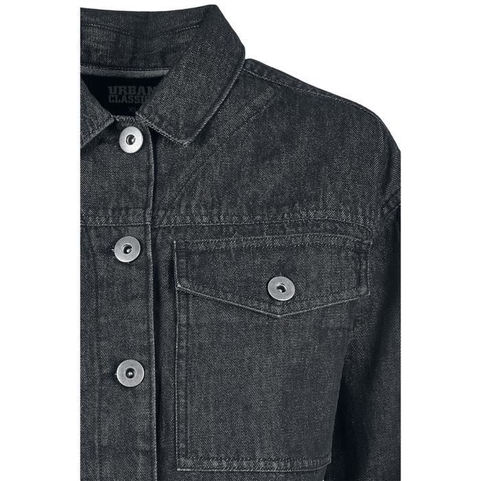 Veste Courte Femme LC Fashions - Taille XL, Noire/gris, Avec Poches, Boutons (occasion)
