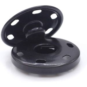 Bouton-pression à Coudre 15 Mm Noir 6 Pcs