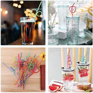 Distributeur de porte-pailles 100 PCS Pailles-Récipient de