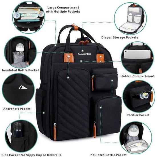 sac à dos à langer pomelo best