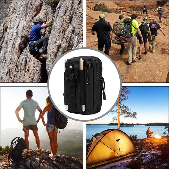 Pochette Tactique Multifonction Molle Pour Téléphone Portable - Sac Banane Militaire
