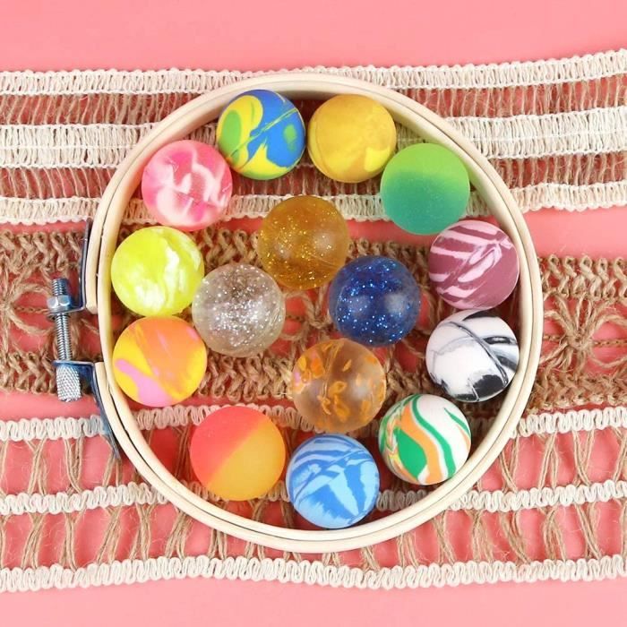 30 BALLES REBONDISSANTES En Caoutchouc - FR