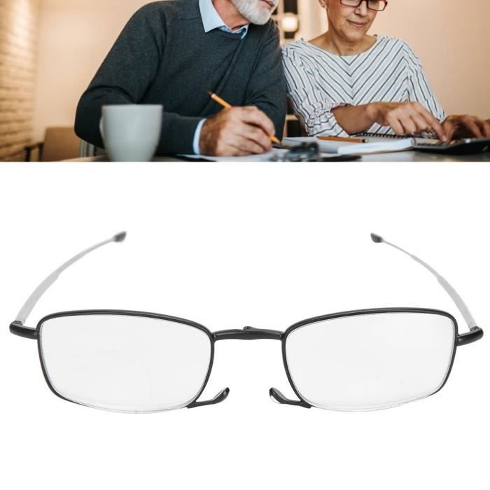 Lunettes De Lecture Anti-lumière Bleue - Monture Métal Noir Ou Or - Verres Presque Clairs - Dioptries 1.0 à 4.0 - Léger 20g