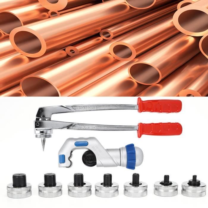 Expandeur de tube manuel Outil d'évasement de tuyau pour tuyaux en cuivre /  aluminium 10-28 mm CT-100A - Cdiscount Au quotidien