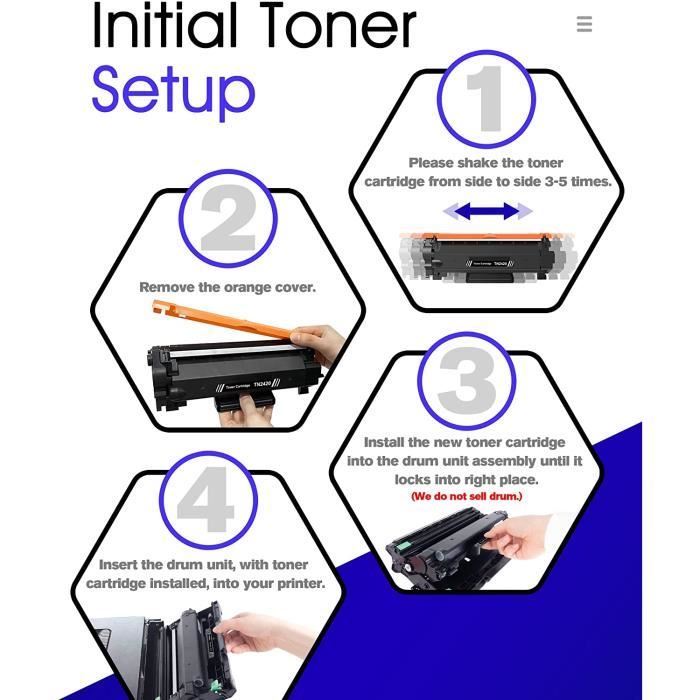 Kit de recharge toner compatible pour imprimante BROTHER HL L2350DW