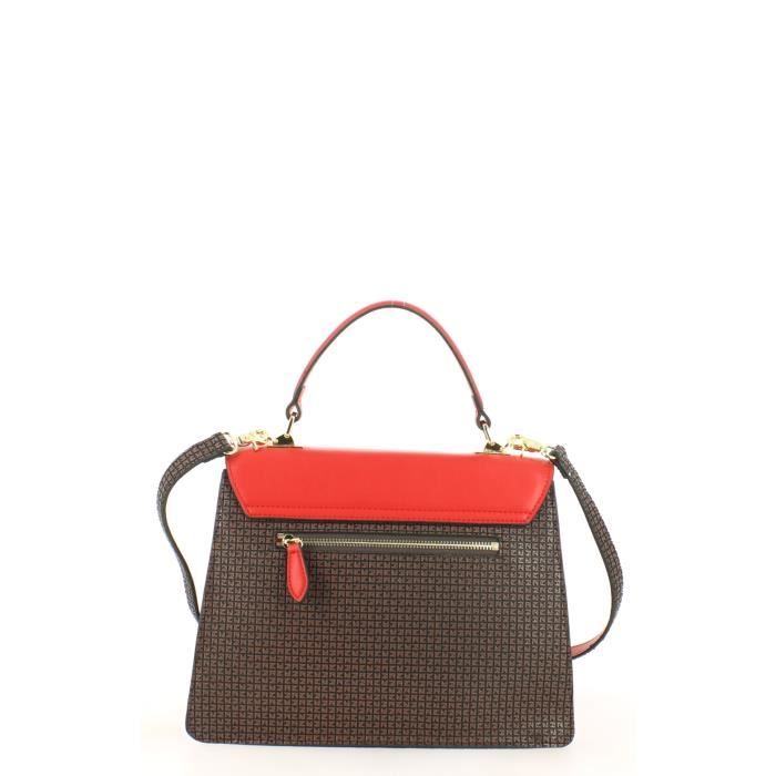 Sac TED LAPIDUS Fidelio II Marron Rouge Achat Vente Sac TED