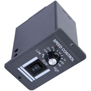 DeWin Variateur De Vitesse Moteur DC 10-55V 40A – Contrôleur PWM Avec Affichage LED, Inverseur De Sens, Boîtier Aluminium
