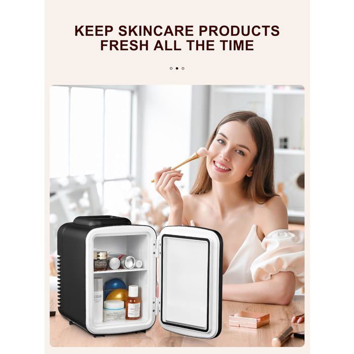 Mini Réfrigérateur, Compact Frigo Portable Petit Frigo Cooler Et Warmer Convient Pour Voiture