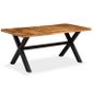 P76 Table De Salle A Manger Bois D Acacia Et Manguier 180x90x76 Cm