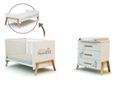 AT4 - Grand Duo 3 tiroirs CANAILLE Winnie Blanc et Hêtre Verni-0