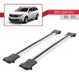 Pour Dacia Logan MCV 2012-2023 Barres de Toit Railing Porte-Bagages de voiture FLY Modèle GRIS-0