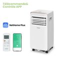 COMFEE' Climatiseur Mobile Connecté Mini Cool Pro 9000 BTU/H, Climatisation Mobile 3-EN-1, Déshumidificateur Ventilateur-0
