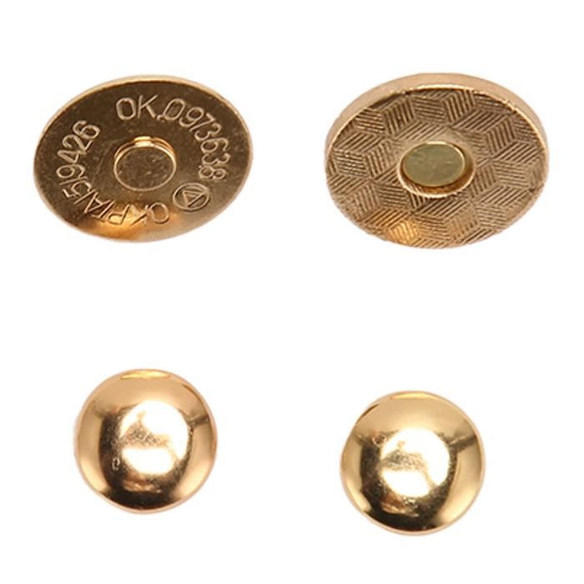 Fermoir Magnétique Bouton, 40sets Fermoir Magnétique Rivet Bouton 18mm
