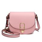 Miss Lulu Sac à Bandoulière Femme 22x8x18cm Sac à Main Femme En Cuir Pu Sac Élégant Petit Sac Bandoulière Amovible et Réglable Rose