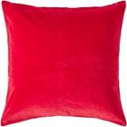 HOMESCAPES Housse de coussin en velours Rouge, 40 x 40 cm