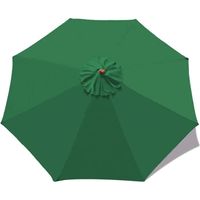 Toile de rechange pour parasol - ANNEFLY - 3M - Vert encre - Étanche et anti-UV