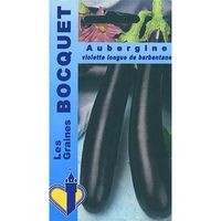 Sachet de  Aubergine violette de Barbentane - 1,5 g - légume fruit - LES GRAINES BOCQUET