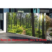 Brise-vue rétractable avec motif photo 160 x 300 cm, la forêt