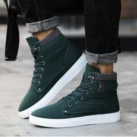 Chaussures montantes homme INSFITY - Vert - Daim-Nubuck - Lacets