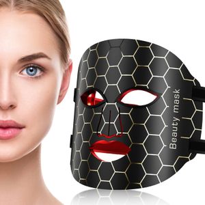 MASQUE VISAGE - PATCH Masque Facial LED de Visage Luminothérapie,Thérapi