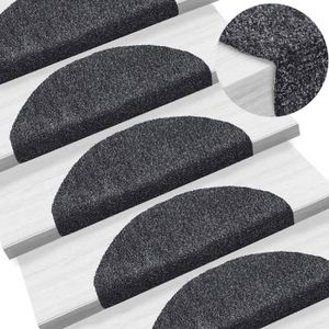 Tapis D'escalier Adhésif Antidérapant ENEN - 2 Pièces 55x22x4,5 Cm Vert - Pour Seniors, Enfants, Chiens - Facile à Nettoyer - 12