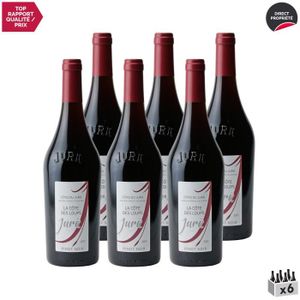 VIN ROUGE Côtes du Jura Pinot Noir Rouge 2015 - Lot de 6x75c