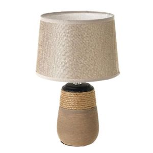 LAMPE A POSER Lampe en ceramique et corde 30