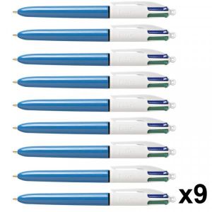 Stylo à bille 4 couleurs Wood x2 BIC : le lot de 2 stylos à Prix
