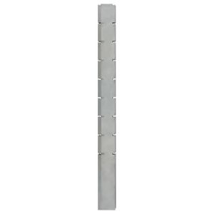 CLÔTURE - GRILLAGE ESTINK Poteau de clôture en gabion argenté 220 cm acier galvanisé 85670