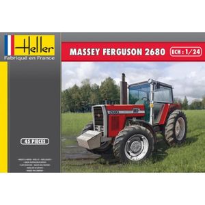 VAISSEAU À CONSTRUIRE Maquette Tracteur Massey Ferguson 2680 - HELLER - 