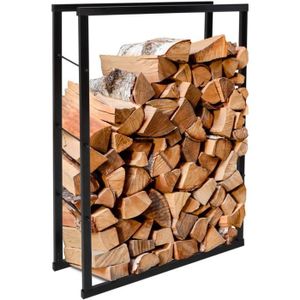 ABRI BÛCHES ib style®Range-bûches | Support robuste pour bois de chauffage | 4 tailles différentes | 60x100cm