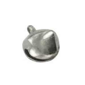 50 Breloques Grelots Métal Argenté 11x8mm - Pour Bijoux DIY, Déco, Trousse à Couture