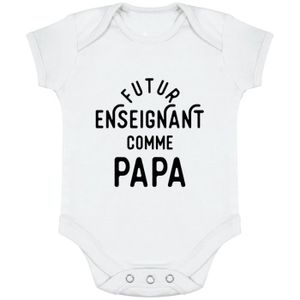 BODY body bébé | Cadeau imprimé en France | 100% coton | Futur enseignant comme papa