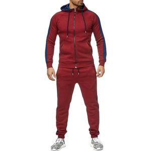 Rdruko Survêtement Sport Homme Avec Capuche - Ensemble 2 Pièces Gym Fitness Jogging