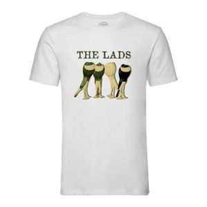 T-SHIRT T-shirt Homme Col Rond Blanc The Lads Pigeon Humou