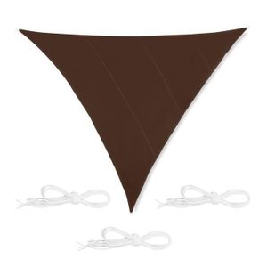 VOILE D'OMBRAGE Voile d'ombrage triangle marron - 10035861-987