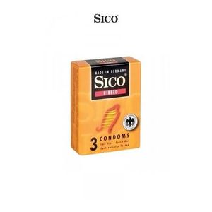 PRÉSERVATIF 3 préservatifs Sico RIBBED(Marque:Sico)