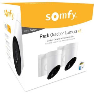 CAMÉRA IP Pack de 2 Somfy Outdoor Camera blanches