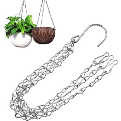 3 Chaînes Suspension 76cm Pour Paniers - Métal Avec Crochets | Pour Pots De Fleurs, Décorations