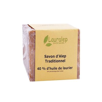 Savon D'Alep Traditionnel 35% De Laurier - 200g, Fabrication à L'ancienne (marque Al Bara)