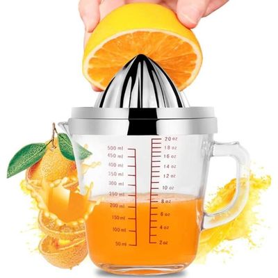 Ancien Presse-agrumes En Verre, Manuel, Style Traditionnel, Pour Orange Ou Citron