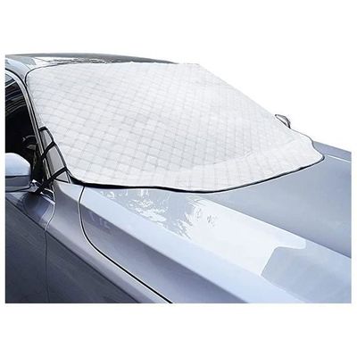 Couverture Pare-brise Voiture Hiver - 6 Aimants, Dimensions 193x157 Cm, Protection Gel/neige/UV, Universelle