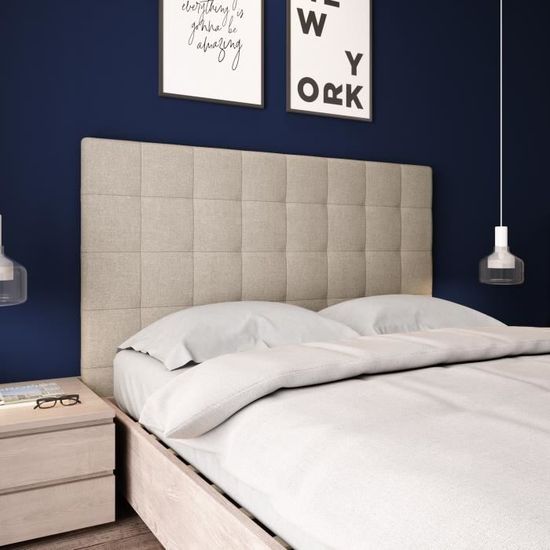 Tête de lit lupita beige budwing - 120x140cm (pour lits de 90 à 140cm) - tête de lit double capitonnée, tissu doux de haute qualité EA_LUPITA140x120x008SP03_C24 Tête de lit lupita beige budwing - 120x140cm (pour lits de 90 à 140cm) - tête de lit double capitonnée, tissu doux de haute qualité EA_LUPITA140x120x008SP03_C24