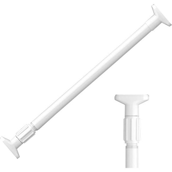 Tringle à Rideau Télescopique Sans Perçage - Ajustable De 0,4m à 4m - Diamètre 32mm - Acier Inoxydable