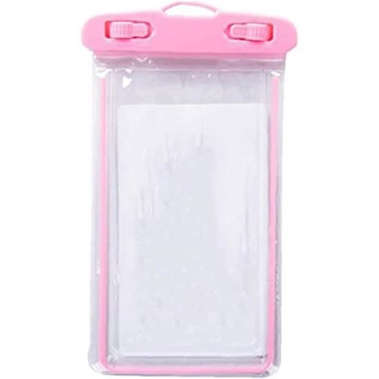 Pochette Étanche Pour Smartphone Yuki - IPX8 30 Mètres - Rose - Compatible Tous Téléphones Jusqu'à 6,9 Pouces - 6
