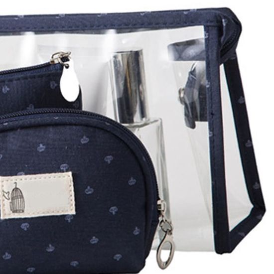 Boîte De Rangement Pour Sacs Poubelle à Fixer Sans Percer - 12x6x4.5 Cm - Pour Cuisine, Salle De Bain, Bureau - Bleu
